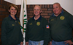 First Aid Officers: (from l to r): Katy Frissora, Bob Krueger and Joe Truex