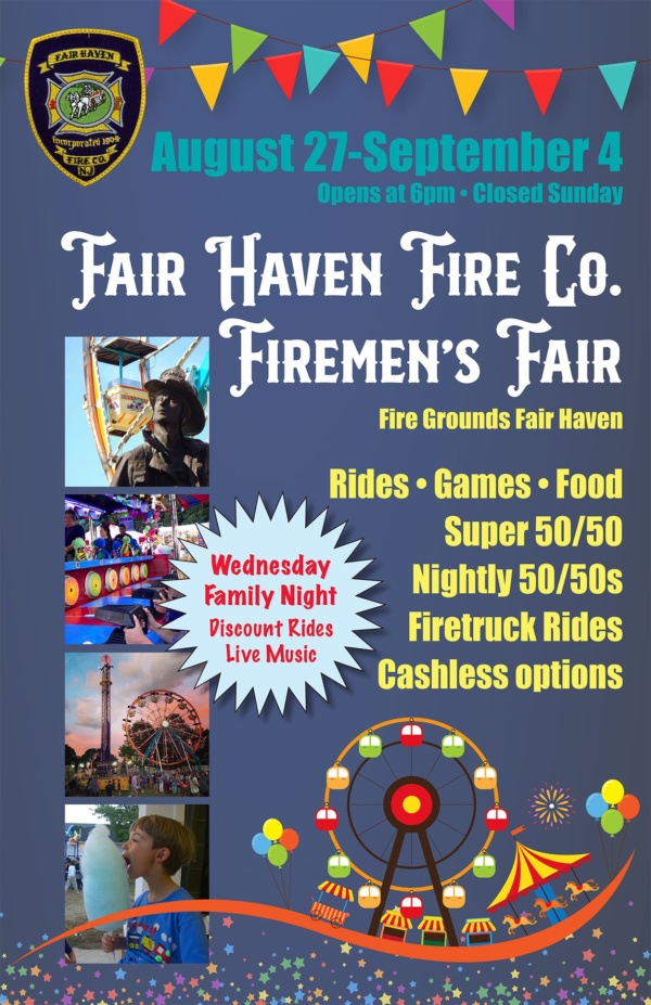 2021 Firemen's Fair Aug. 27 Sept. 4 Fair Haven Volunteer Fire